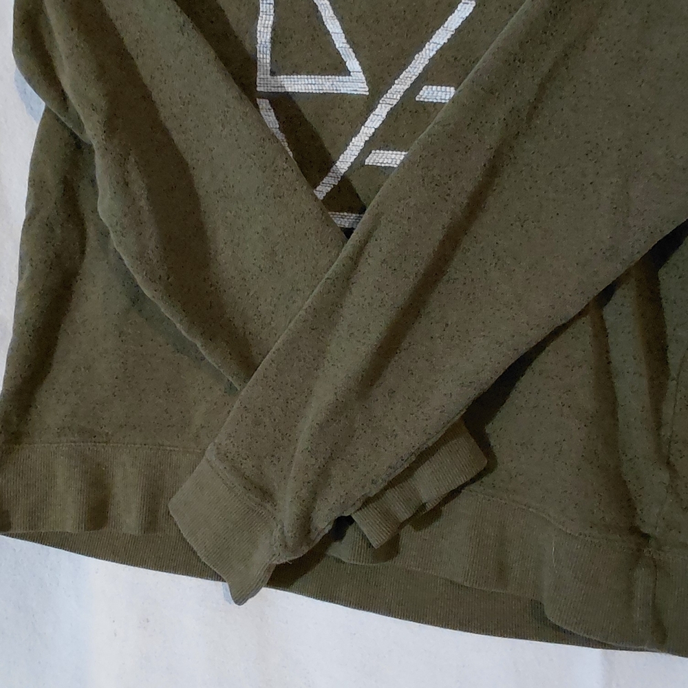 Life Is Good Green Sweatshirt with Heart Graphic - Picture 4 of 11
